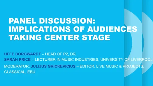 Implications of audiences taking center stage