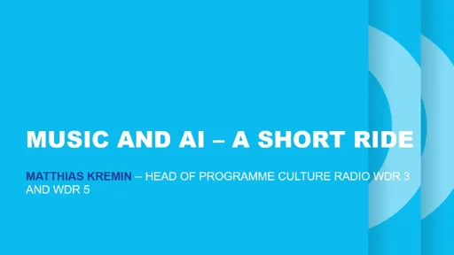 Music and AI – A short ride