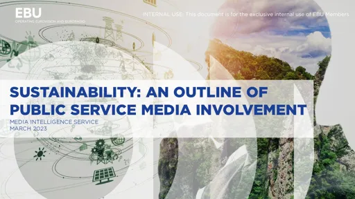 Durabilité : un aperçu de la participation des médias de service public