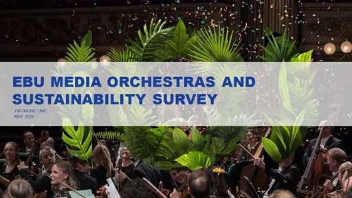 EBU Media Orchestras and Sustainability Survey