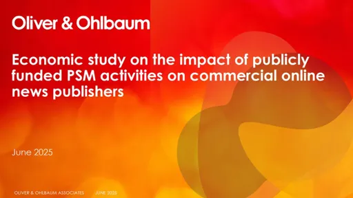 Economic study on the impact of publicly funded PSM activities on commercial online news publishers