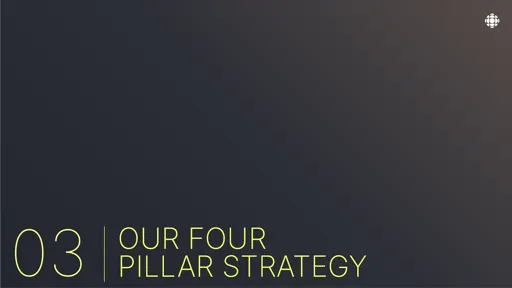 CBC-Radio-Canada: Our Four Pillar Strategy