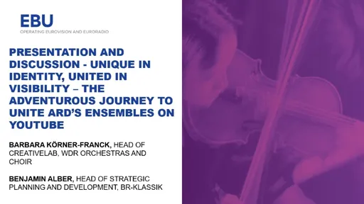 Unique in identity, united in visibility – the adventurous journey to unite ARDs ensembles on YouTube