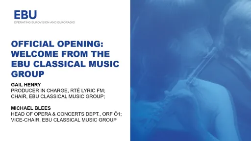 Welcome from the EBU Classical Music Group