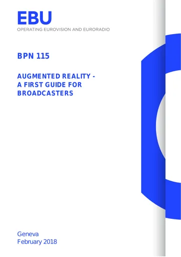Augmented Reality - A first guide for broadcasters