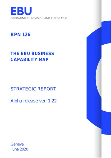 The EBU Business Capability Map