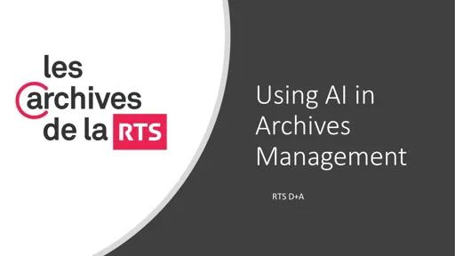 Using AI in archives management