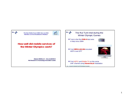How well did mobile services of the Winter Olympics work?