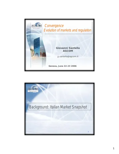 The role of regulation in a converged environment