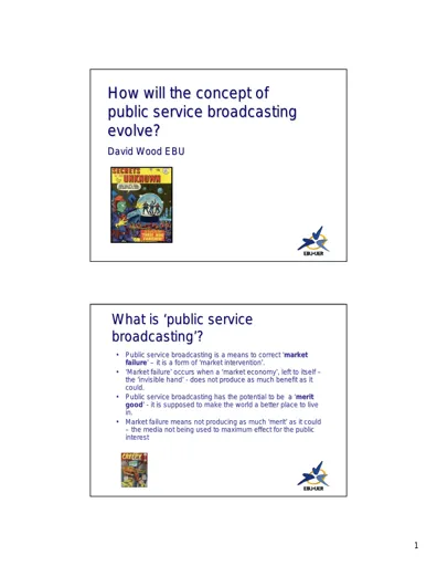 How will the concept of public service broadcasting evolve?