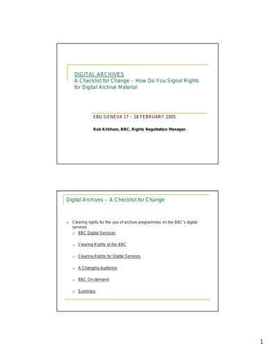 A Checklist for Change – How Do You Signal Rights for Digital Archive Material