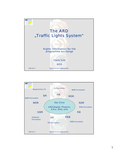 The ARD „Traffic Lights System“