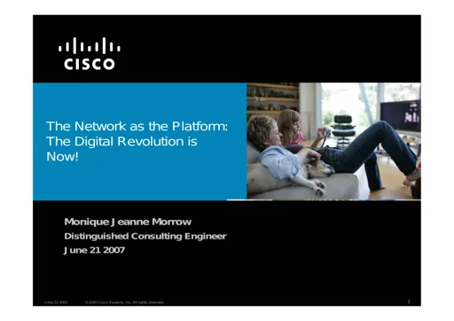 The Network as The Platform: The Digital Revolution is Now