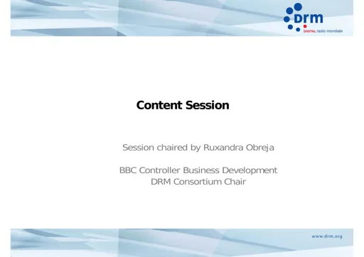 Content Session
