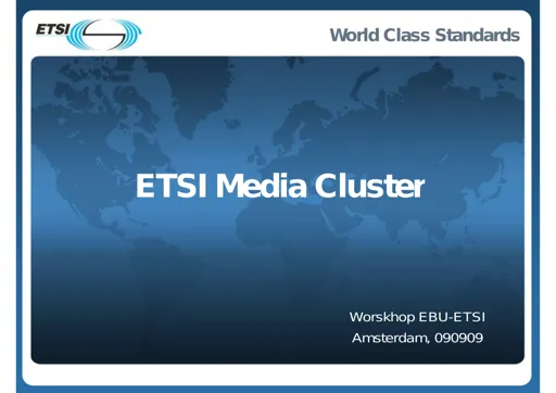ETSI Media Cluster