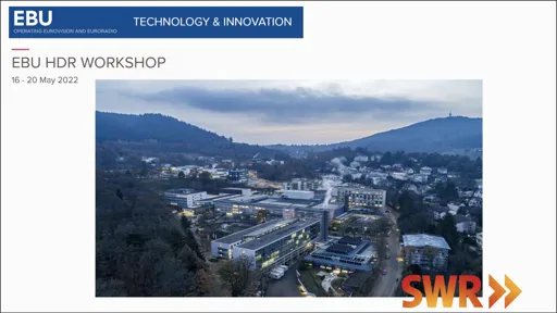 EBU HDR Workshop 2022 findings: post-production