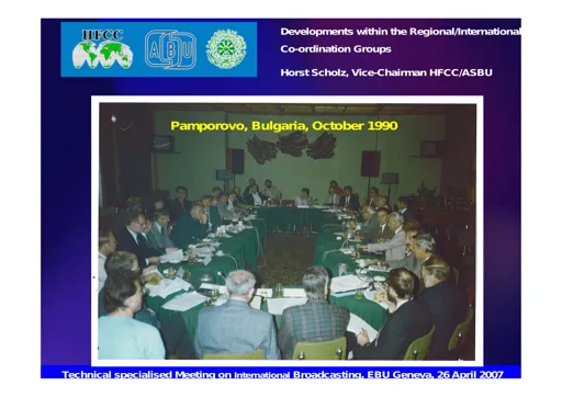 Development withing the Reg/Int. Coordination Groups