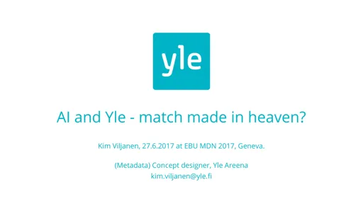 AI and Yle - A match made in heaven?