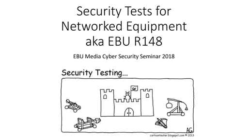 Networked equipment security tests – hands-on R 148 | EBU