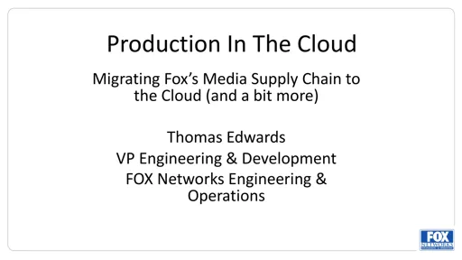 Perspectives Cloud and Virtualization - Thomas Edwards (FOX)