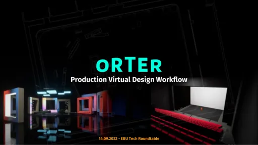 The Orter virtual design workflow for set designs and camera angles in pre-production