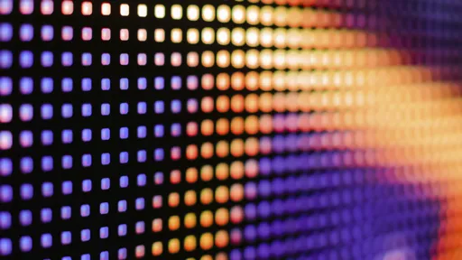 Colored purple and yellow LED smd screen
