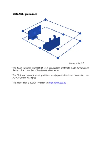EBU ADM guidelines