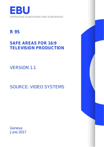 Safe areas for 16:9 television production