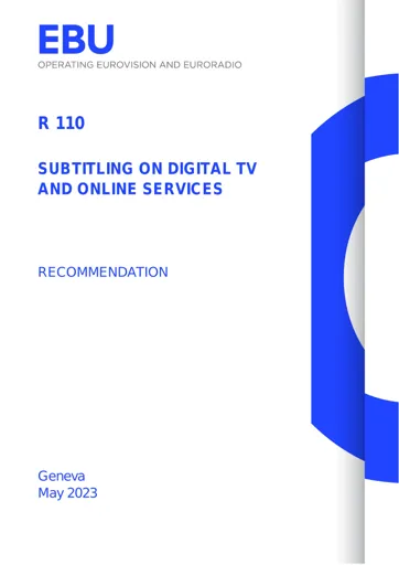 Subtitling on Digital TV and Online Services