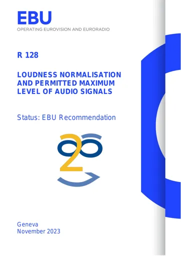 Loudness normalisation and permitted maximum level of audio signals