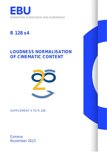 Loudness normalisation of Cinematic Content