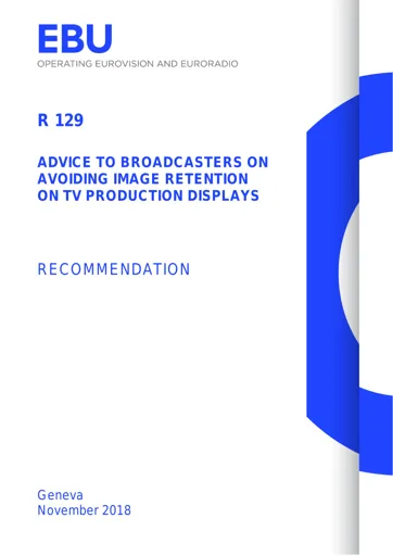 Advice on avoiding 'image retention' on displays
