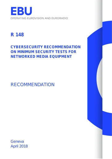 Minimum Security Tests for Networked media Equipment