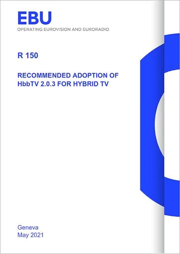 Recommended Adoption of HbbTV 2.0.3 for Hybrid TV