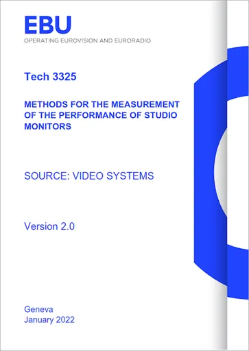 Methods for the Measurement of the performance of Studio Monitors