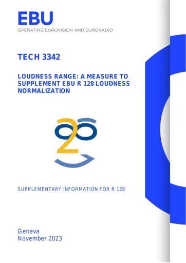 Loudness range: A measure to supplement EBU R 128 loudness normalisation