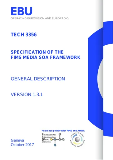 FIMS Media SOA Framework V. 1.3.1