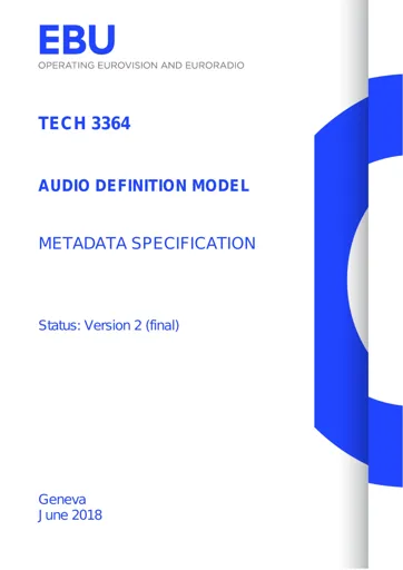 Audio Definition Model Ver. 2.0