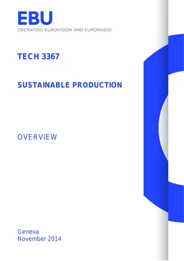 Sustainable production - Overview