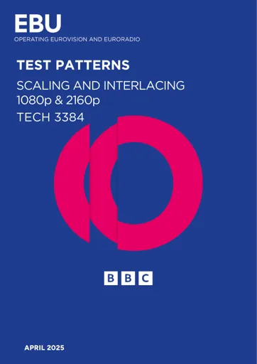Test patterns: scaling and interlacing 1080p & 2160p