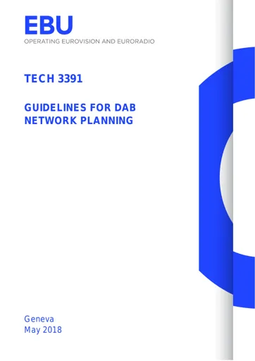 Guidelines for DAB network planning