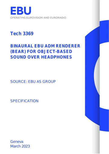 Binaural EBU ADM Renderer (BEAR) for object-based sound over headphones