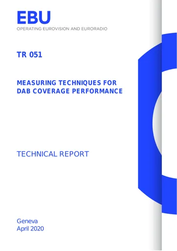 Measuring Techniques for DAB Coverage Performance
