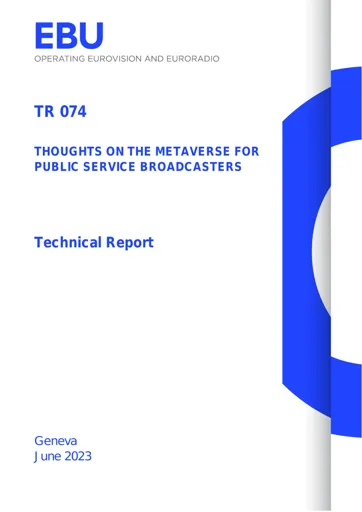 Thoughts on the Metaverse for Public Service Broadcasters