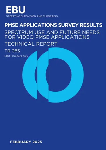 Spectrum use and future needs for video PMSE applications