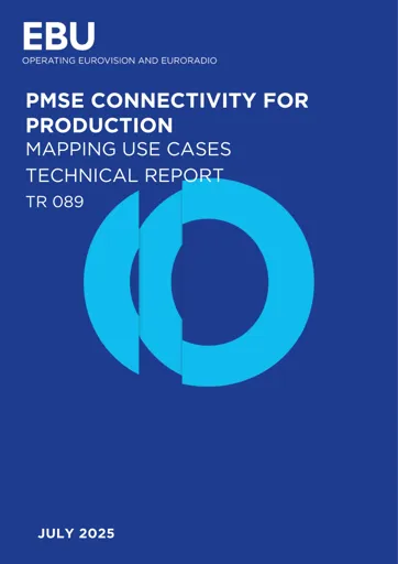 PMSE connectivity for production – mapping use cases