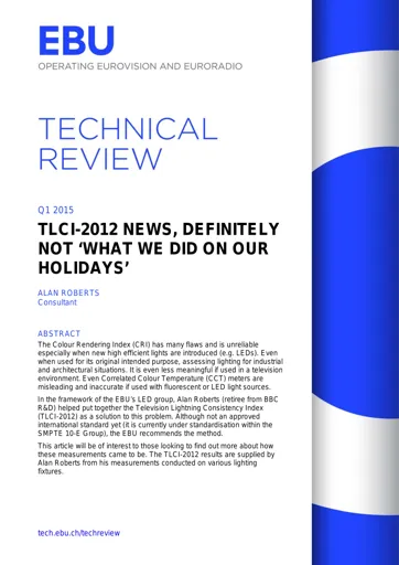 TLCI-2012 News