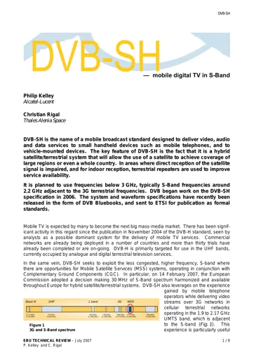 DVB-SH — mobile digital TV in S-Band